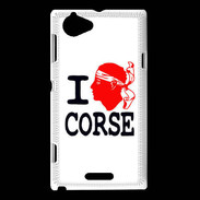 Coque Sony Xperia L I love Corse 2