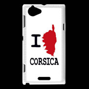 Coque Sony Xperia L I love Corsica 3