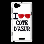 Coque Sony Xperia L I love Cote d'Azur 2
