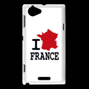 Coque Sony Xperia L I love France 4