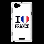 Coque Sony Xperia L I love France 2