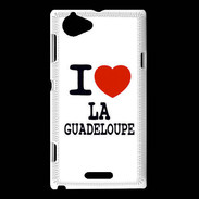 Coque Sony Xperia L I love Guadeloupe