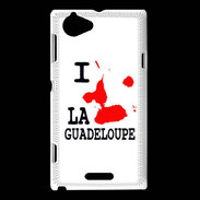 Coque Sony Xperia L i love Guadeloupe 2