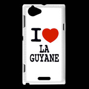 Coque Sony Xperia L I love Guyane