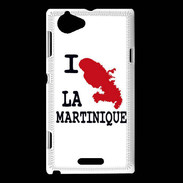 Coque Sony Xperia L I love La Martinique 2