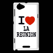 Coque Sony Xperia L I love La Réunion