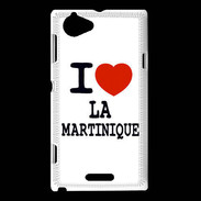 Coque Sony Xperia L I love La Martinique