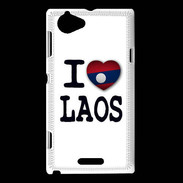 Coque Sony Xperia L I love Laos 2