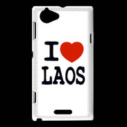 Coque Sony Xperia L I love Laos