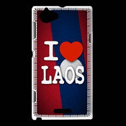 Coque Sony Xperia L I love Laos 3
