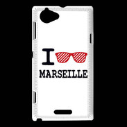 Coque Sony Xperia L I love Marseille 2