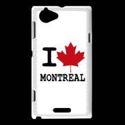 Coque Sony Xperia L I love Montreal 2