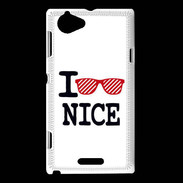 Coque Sony Xperia L I love Nice 2