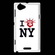 Coque Sony Xperia L I love New York