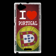 Coque Sony Xperia L I love Portugal 3