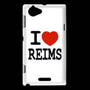 Coque Sony Xperia L I love Reims