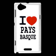 Coque Sony Xperia L I love Pays Basque
