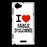 Coque Sony Xperia L I love Sable d'Olonne