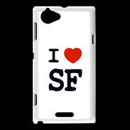 Coque Sony Xperia L I love SF