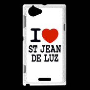 Coque Sony Xperia L I love Saint Jean de Luz