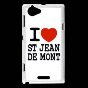 Coque Sony Xperia L I love Saint Jean de Mont