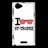 Coque Sony Xperia L I love Saint Tropez 2