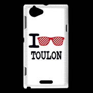 Coque Sony Xperia L I love Toulon 2