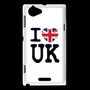 Coque Sony Xperia L I love UK 3