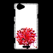 Coque Sony Xperia L Arbre coeurs