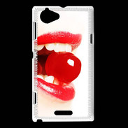 Coque Sony Xperia L Bouche sexy PR10