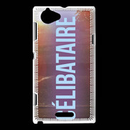 Coque Sony Xperia L Célibataire bleu ZG