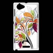 Coque Sony Xperia L Fleurs