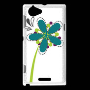 Coque Sony Xperia L fleurs 2