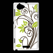 Coque Sony Xperia L motif floral 1