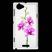 Coque Sony Xperia L Belle Orchidée PR 10