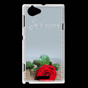 Coque Sony Xperia L Belle rose PR