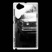 Coque Sony Xperia L Voiture en noir et blanc PR 10