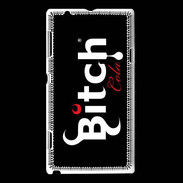 Coque Sony Xperia L Bitch Cola fond noir