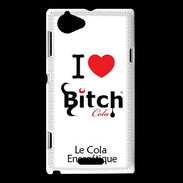 Coque Sony Xperia L I love Bitch Cola 2