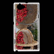 Coque Sony Xperia L DP Panier de fruits