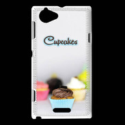 Coque Sony Xperia L Cupcakes PR