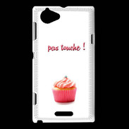 Coque Sony Xperia L Pas touché à mon Cupcake PR