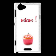 Coque Sony Xperia L Cupcake Miam PR