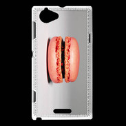 Coque Sony Xperia L Macaron orange PR
