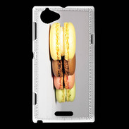 Coque Sony Xperia L Série de 4 macarons PR