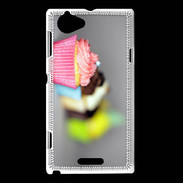 Coque Sony Xperia L Effet cupcakes PR