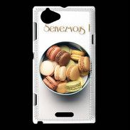 Coque Sony Xperia L Macarons Servez-vous PR