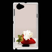 Coque Sony Xperia L Fraise chantilly PR