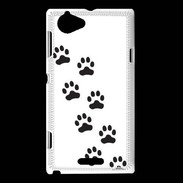 Coque Sony Xperia L pattes de chats/chiens 1