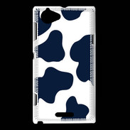 Coque Sony Xperia L vache bleue 
